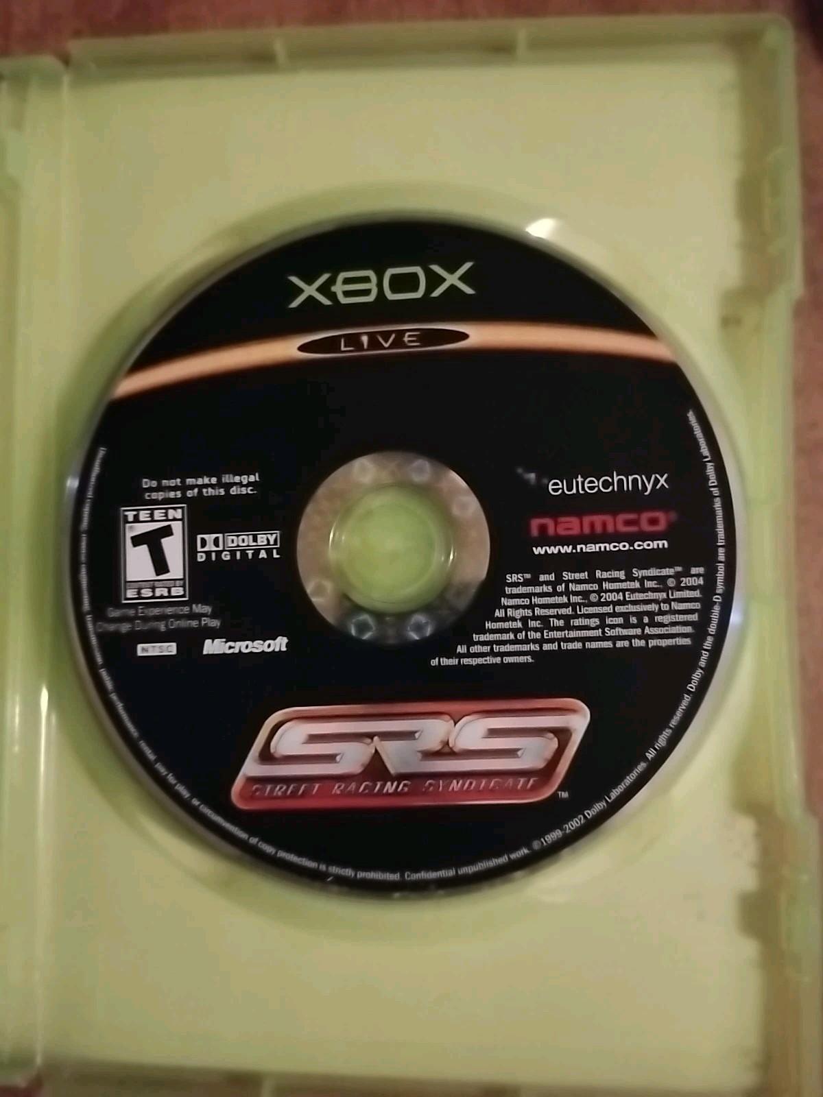 Street Racing Syndicate - Microsoft Xbox Complete And Tested 