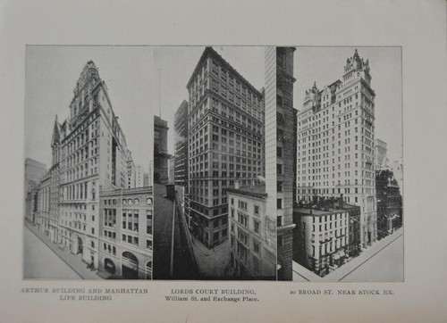 Antique New York City 1904 Art Print Lords Court Building Wall Art History
