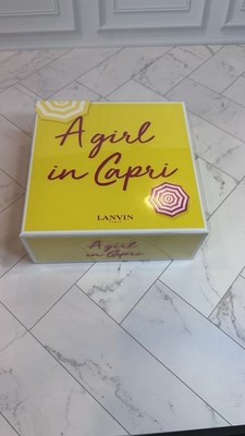 A Girl In Capri By Lanvin Gift Set 50 mL/1.7 Oz Perfume Spray 100mL Body Lotion