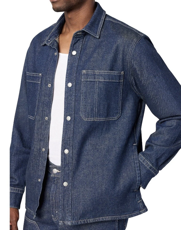 Levi Strauss Men's Utility Shirt Jacket L Blue Denim - Image 3 of 4