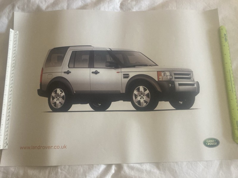 Land Rover LR3 poster. Genuine dealer item.