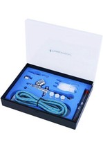 Timbertech® ABPST01 Kit Aerografo - Include Adattatore, Tubo, Ugelli e Argento 