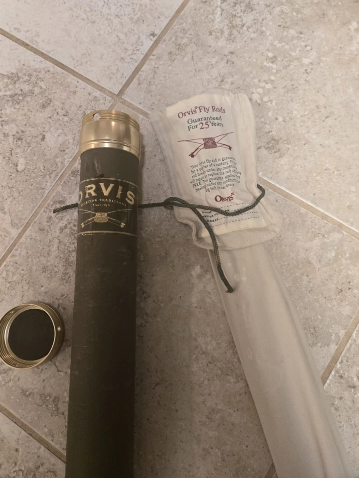 Orvis T3 fly fishing rod.  10 ft, 7 inches, and a 2-piece rod. Mid Flex w/ Case - Image 4 of 4