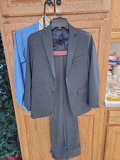Boys Size 12 Regular Grey Suit With Shirt And Tie Izod Brand Suit