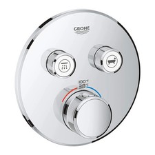 Grohe 29137000 Dual Function Thermostatic Valve Trim - Chrome