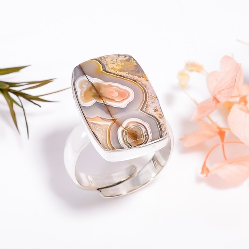 Bague Améthyste Anneau Large Argent Pierre Précieuse Femme Création Taille De Bague Au Choix 56