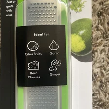 New OXO Good Grips Etched Zester Cheese Grater Stainless Steel Non Slip Handle