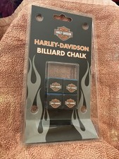 HARLEY DAVIDSON BILLIARD CHALK 4 Pieces Specially Formulated by Master Chalk