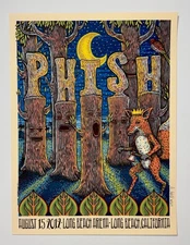 Phish Poster Long Beach Arena CA 2012 Silkscreen Official S/N *RARE* Show Edtn