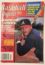 Baseball Digest March 1997 Andruw Jones on Cover