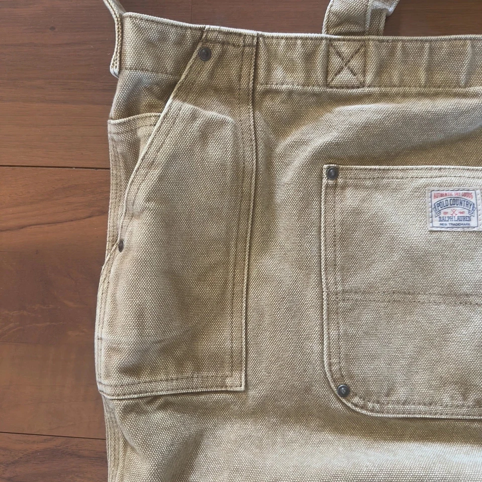 Polo Ralph Lauren Country Men’s Khaki Large Tote Bag - Image 3 of 4