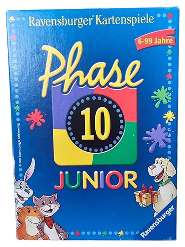 Ravensburger Phase 10 Junior Kartenspiel für Kinder ab 6 Jahre Familienspiel