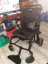 Pride Jazzy Carbon Electric Foldable Power Wheelchair Black Carbon Fiber