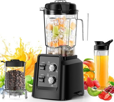 Blender 1800W with Grinder 6 Blade Professional 68oz 27oz