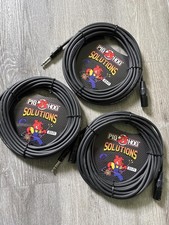 Pig Hog 25ft Balanced Audio Cable 1/4" TRS to XLR Pro Heavy Duty Black Brand New
