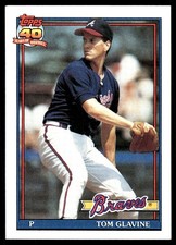 Tom Glavine 1991 Topps #82 Atlanta Braves MLB READ FREE SHIPPING AutographDen