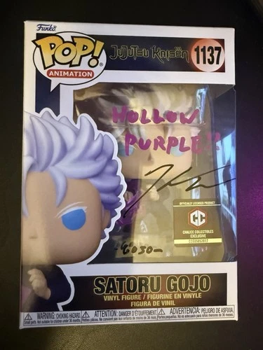 Funko Pop! Jujutsu Kaisen Chalice Exclusive Gojo Satoru #1137 Signed