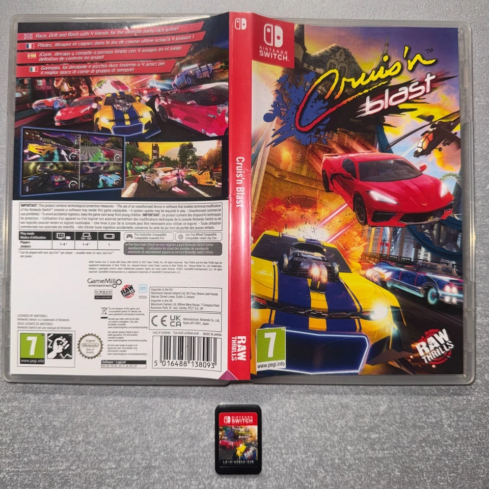 Cruise'n Blast Nintendo Switch Cart Physical Pal UK Version, photo 1 of 2