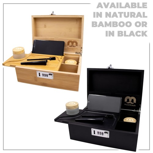 MustStash große Box mit geruchsdichten UV-Gläsern - Aufbewahrungsbox, Bambusbox... - Bild 6 von 6