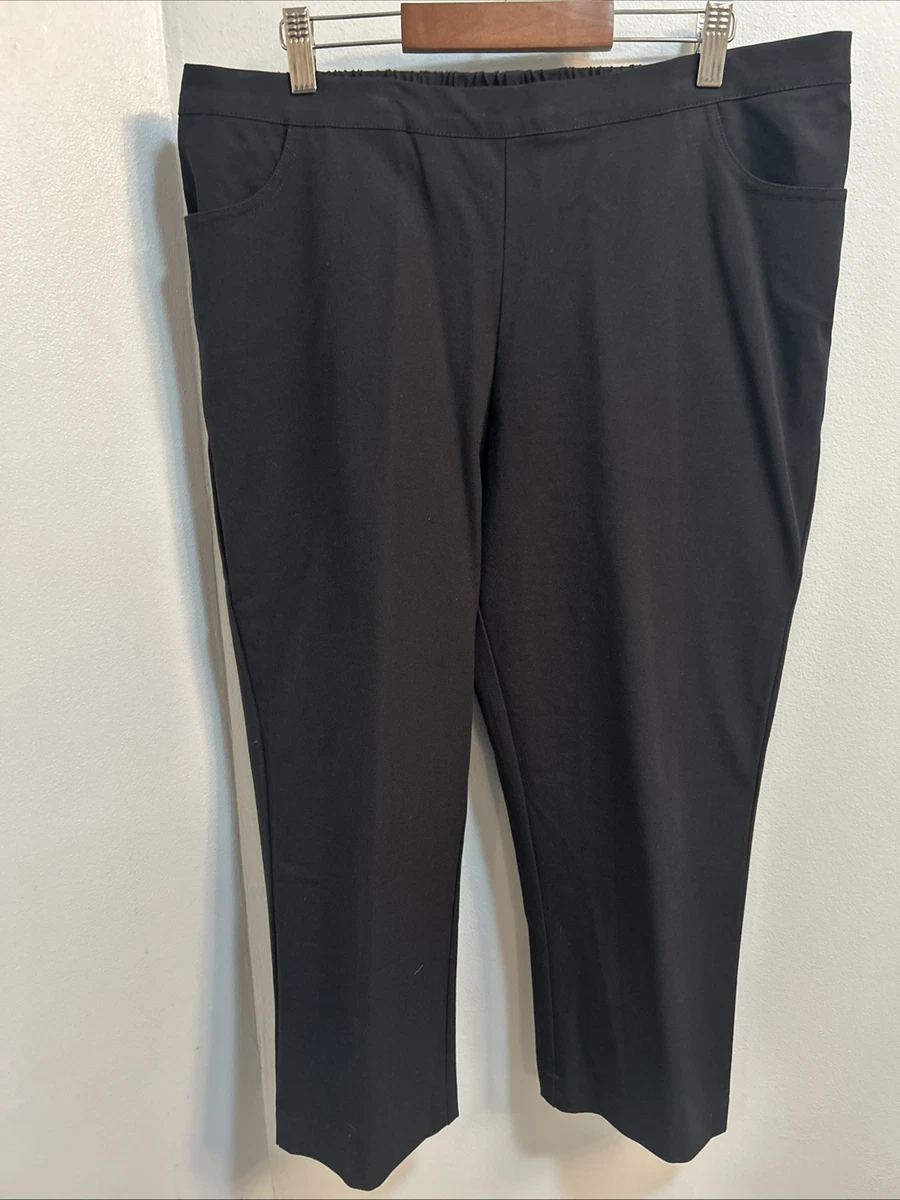 Isaac Mizrahi Live! Pantaloni cropped a gamba larga in lino e viscosa