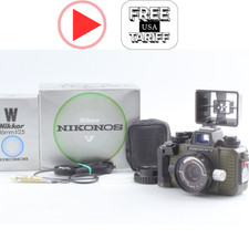  MINT in Box Nikon Nikonos V Olive Green Film Camera UW 35mm f/2.5 Lens JAPAN