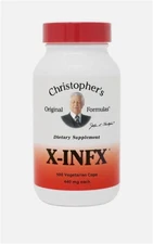 Dr. Christopher's  X-INFX  (For Infections) 440 mg.  100 Caps 8/2029 Made in USA