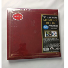 New Pioneer 12" x 12" Red Scrapbook Album E-Z Load Memory Book