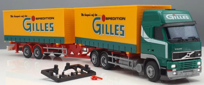 Volvo FH Globe SchPlHgzg Tandemachse '' Spedition GILLES '' 5855.01 # 1:87#AMW