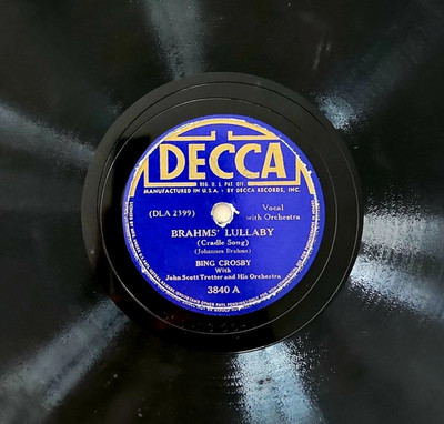 1950 Bing Crosby Brahms Lullaby 78RPM Record You And I Vocal Pop Jazz Vintage