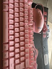 RedThunder K10 Wired Gaming Keyboard and Mouse and Wrist Rest Combo, RGB Back...
