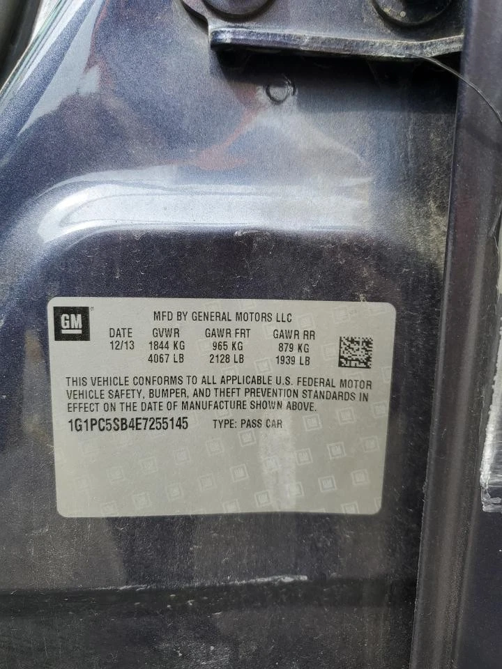 Conjunto de farol direito usado serve: 2014 Chevrolet Cruze grau direito A - Imagem 3 de 4