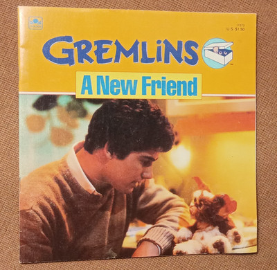 Vintage Retro Gremlins A New Friend 1984 Golden Paperback Book Free Shipping