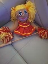Melissa  Doug Cheerleader Hand Puppet w/ Stick. Used.