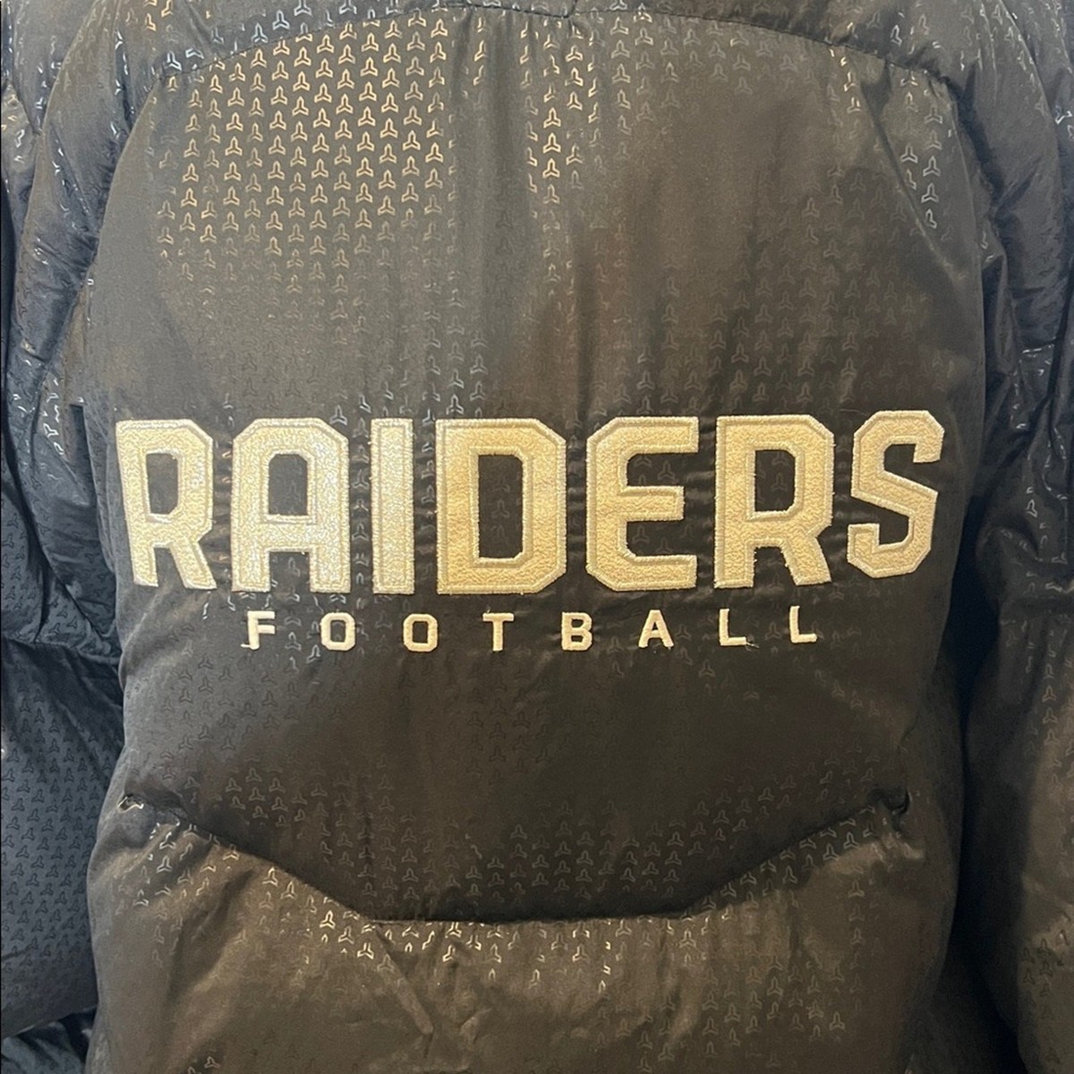 Reebok Oakland Raiders Vintage Puffer Coat View 3