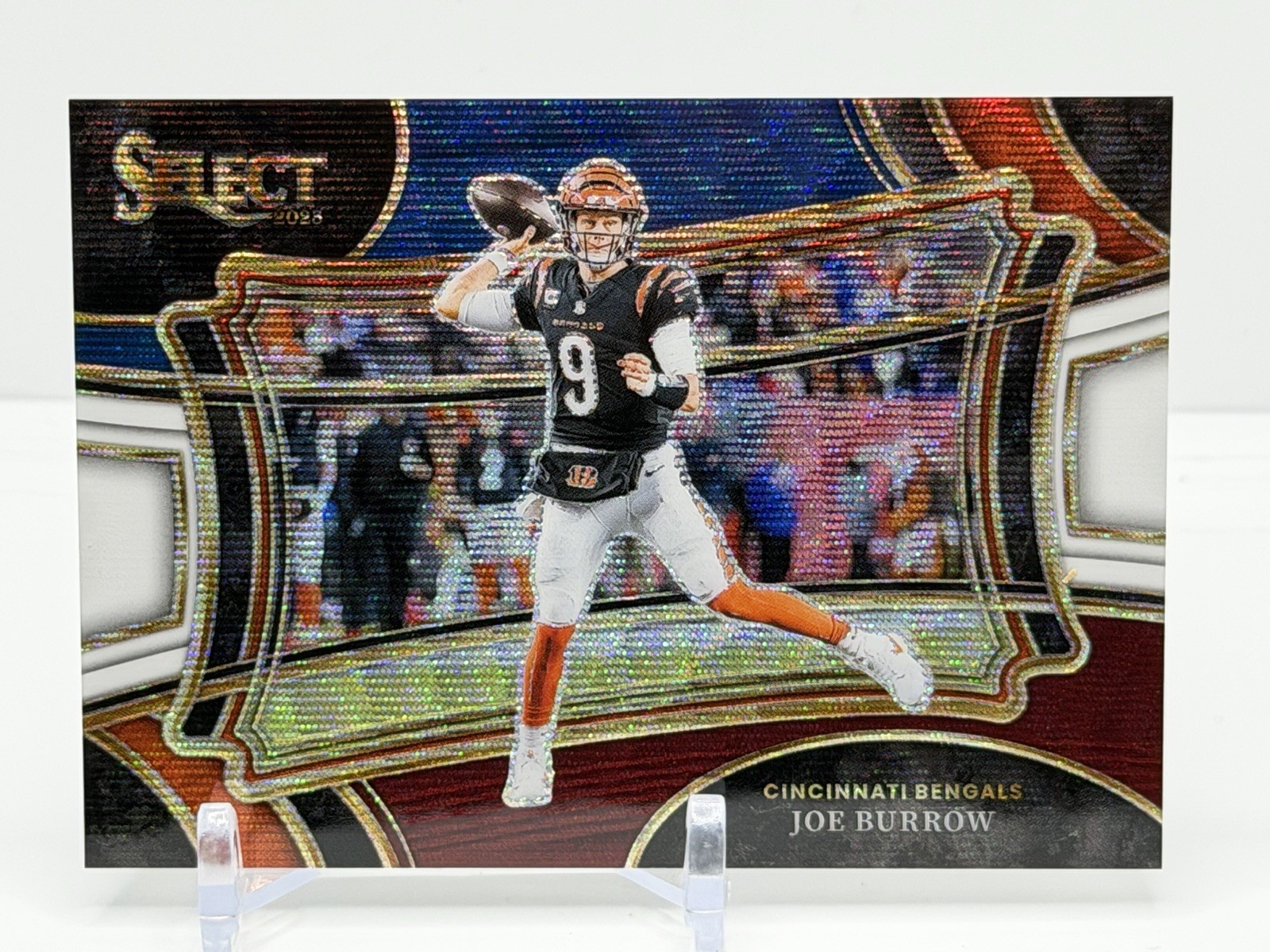 2023 Select Field Level Joe Burrow Tri-Color #/75 SP