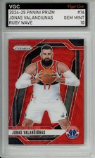 2024-25 PANINI PRIZM RUBY WAVE #76 JONAS VALANCIUNAS VGC GEM MINT 10 J83 IJ49
