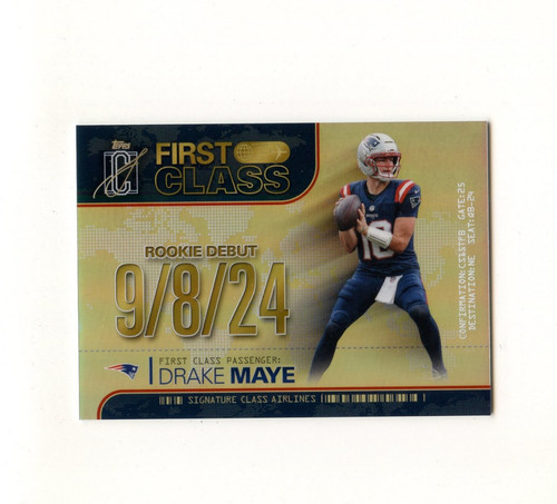 2025 Topps Signature Drake Maye Base (RAW)