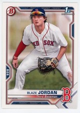 2021 Bowman Prospect Rookie Blaze Jordan #71 Red Sox