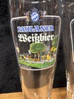 Paulaner Weissbier .5L Beer Glasses Germany Breweriana Set Of Two — photo 2