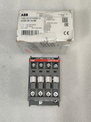 ABB 1SBL931074R8410 AX25-30-10-84 LEISTUNGSSCHÜTZ SPULENSPANNUNG 110-120VAC FREI