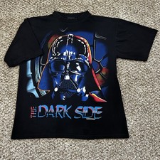 Vintage 1996 Star Wars Darth Vader Tee Shirt Dark Side All Over Print Mens XL