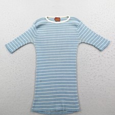 Vintage Sears Mens Store Shirt Mens Large Blue Thermal Long Johns 1/2 Sleeve 60s