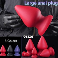 Wearable Super Big Huge Extra Large Soft Silicone Anal Butt Plug Dildo Trainer