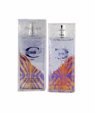 Roberto Cavalli Just Cavalli Him 2.0 oz EDT spray mens cologne 60 ml NIB
