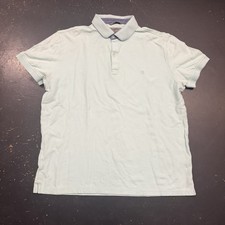 Givenchy Polo Shirt Mens Large Turqouise Blue Short Sleeve Preppy Designer Pima