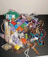 Huge Lot Of Crafting Jewelry Making Supplies, Beads, Bracelet, Necklaces