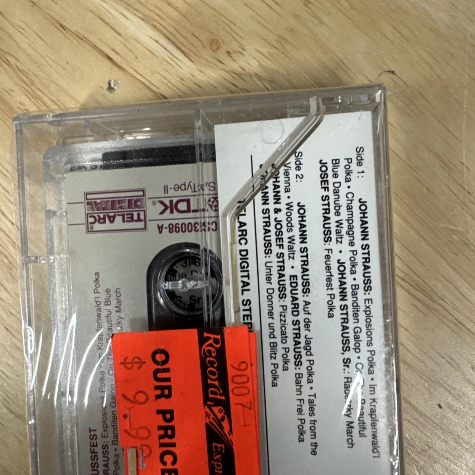 NEW SEALED ERICH KUNZEL CINCINNATI POPS EIN STRAUSSFEST CASSETTE TAPE TELARC - Image 4 of 4