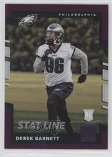 2017 Panini Donruss Rookies Stat Line Season 43/56 Derek Barnett #358 0b2