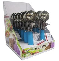 Eisportionierer Fackelmann 20Cm Edelstahl Mit Farbigem Kunststoffgriff LöFfel