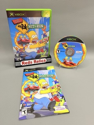 The Simpsons: Hit & Run (Microsoft Xbox, 2003) CIB - Excellent Condition